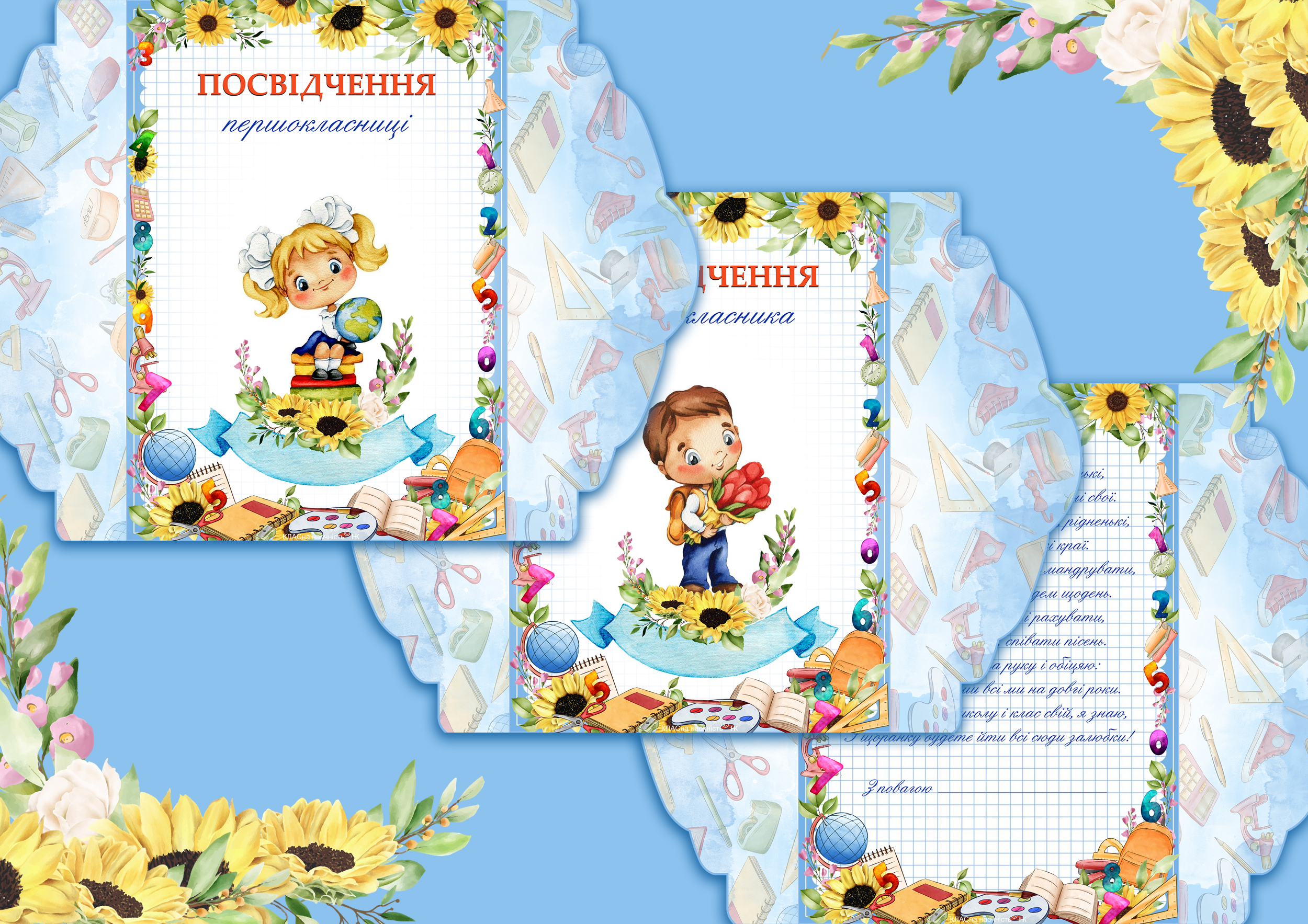 реклама посвідчення (блакитне)