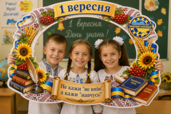 Фоторамка “1 вересня. Інтелект України” (прямокутна).