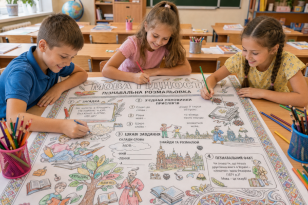 Велика розмальовка “Мова гідності”