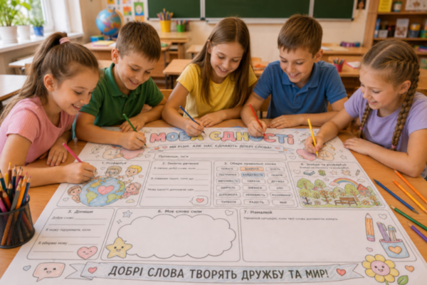 Велика розмальовка Мова єдності №2