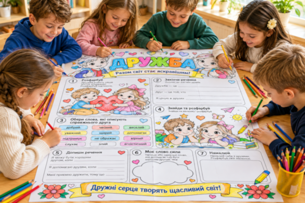 Велика розмальовка “ДРУЖБА”